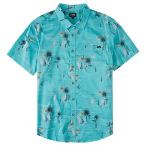 Camisa Manga Corta Niño Sundays Floral Celeste Billabong