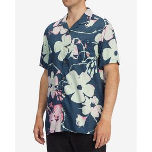 Camisa Manga Corta Hombre Sundays Vacay M Wvtp Azul Billabong