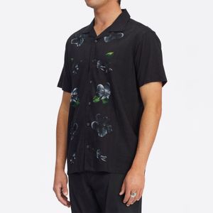 Camisa Manga Corta Hombre Kamea Lazarus M Wvtp Negro Billabong