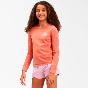 Polera Manga Larga Niña Way Out West G Tees Rosado Billabong