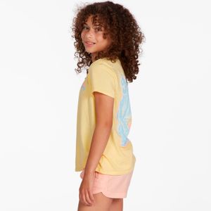Polera Manga Corta Niña Coconut Island Amarillo Billabong