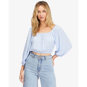 Blusa Mujer Sun City 2 Puff Sleeve Crop Top