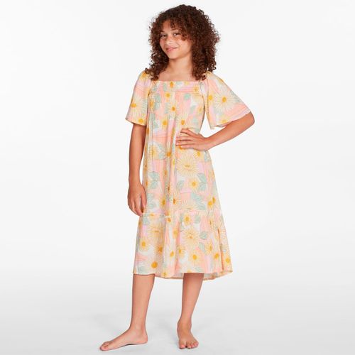 Vestido Niña Girls' Sunflower Midi Dress