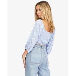 Blusa Mujer Sun City 2 Puff Sleeve Crop Top