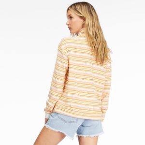 Polerón Mujer  Retro Summer Mock Neck Half-Zip Sweatshirt Amarillo Billabong