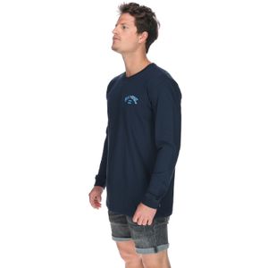 Polera Manga Larga Hombre Arch Fill Azul Billabong