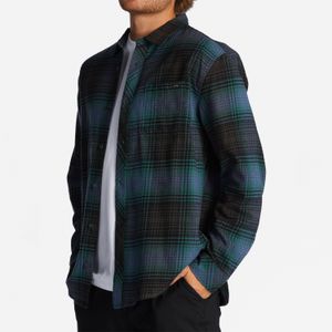 Camisa Hombre Coastline Flannel Azul Billabong
