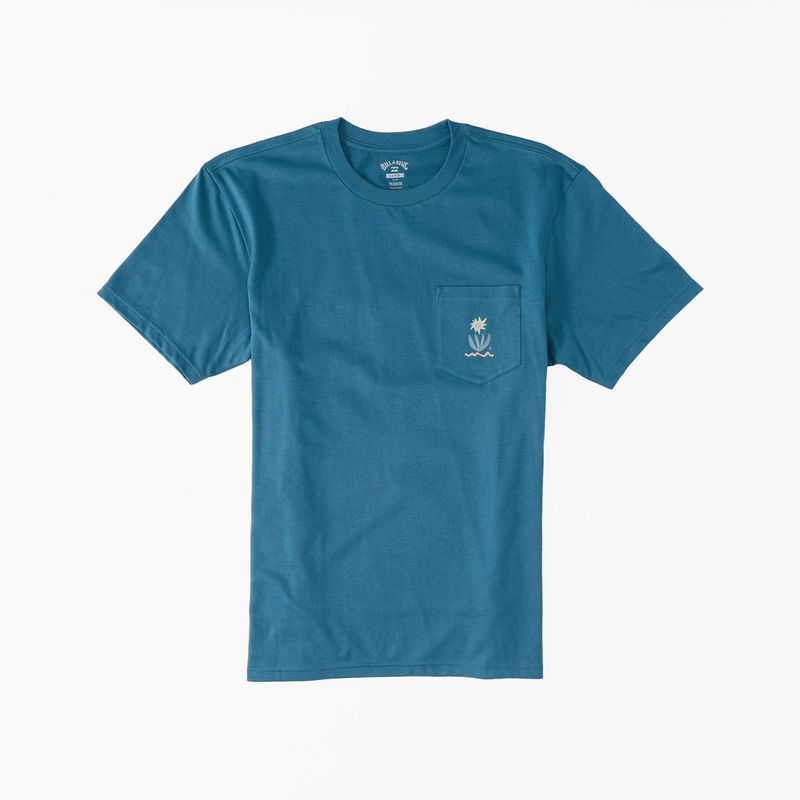 Camiseta Billabong Azules - Daylight Pocket Hombre Blancas