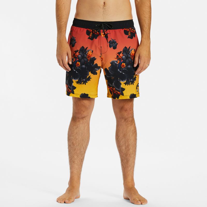 Traje de Baño Hombre Kamea Lava Floral Layback Multicolor Billabong