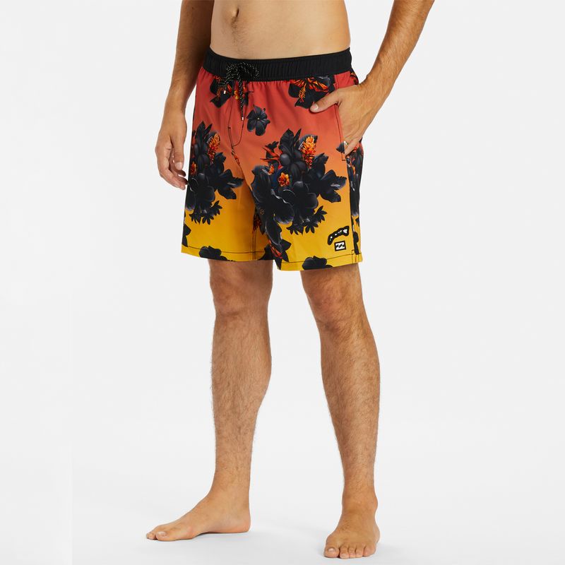 Traje de Baño Hombre Kamea Lava Floral Layback Multicolor Billabong
