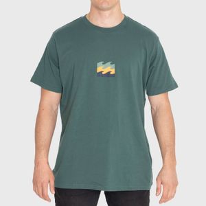 Polera Hombre Double Up Verde Billabong