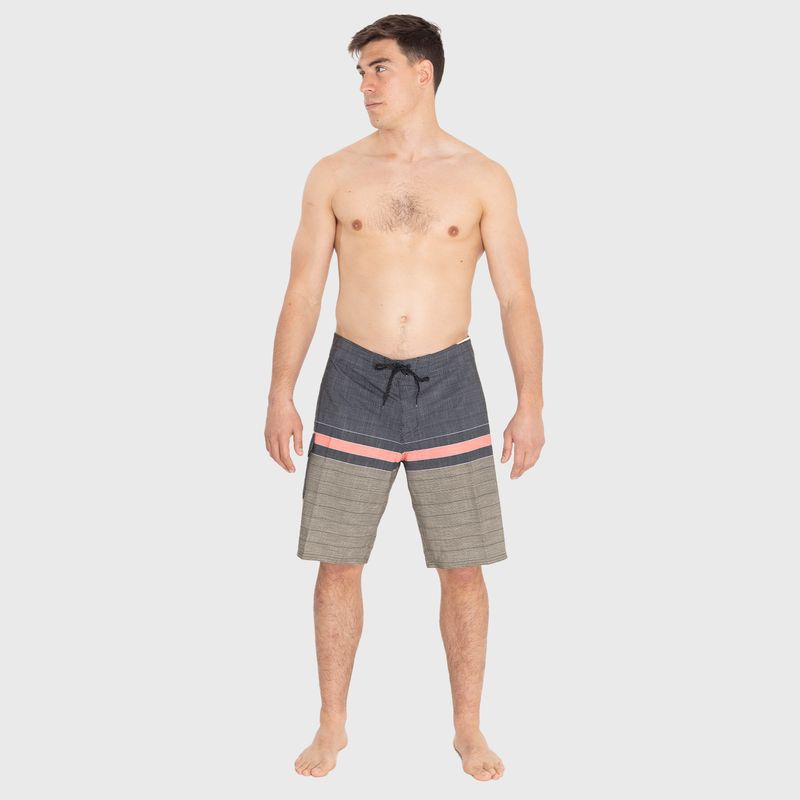 Traje-de-Baño-Hombre-All-Day-Heather-Stripe-Pro-Boardshorts-Negro-Billabong