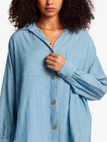 Blusa Manga Larga Mujer Swell Celeste Billabong