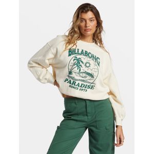 Poleron Mujer Fresh Take Crew Blanco Billabong