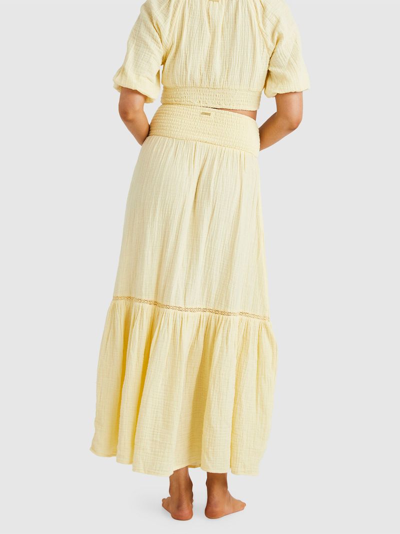 Falda Mujer In The Palms Amarilla Billabong