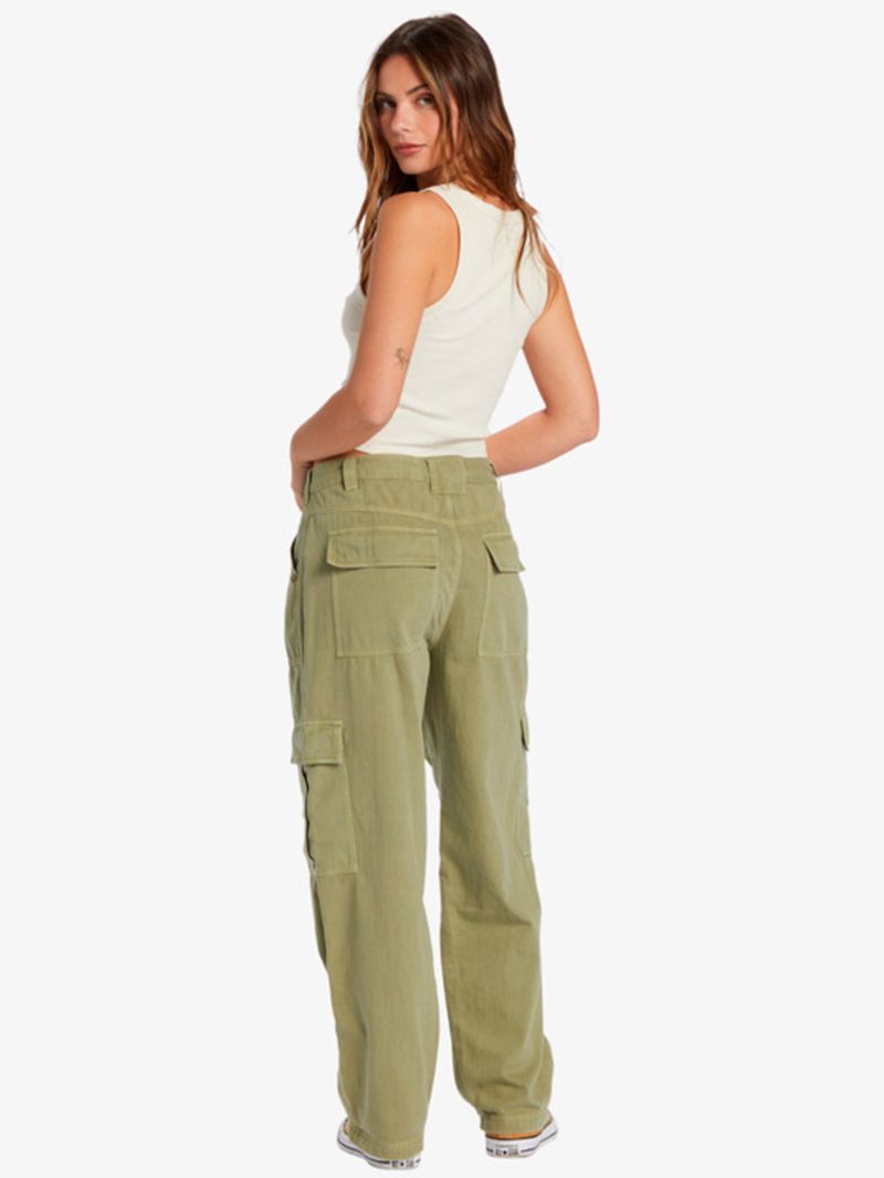 Pantalon-Cargo-Mujer-Walk-Along-Verde-Billabong