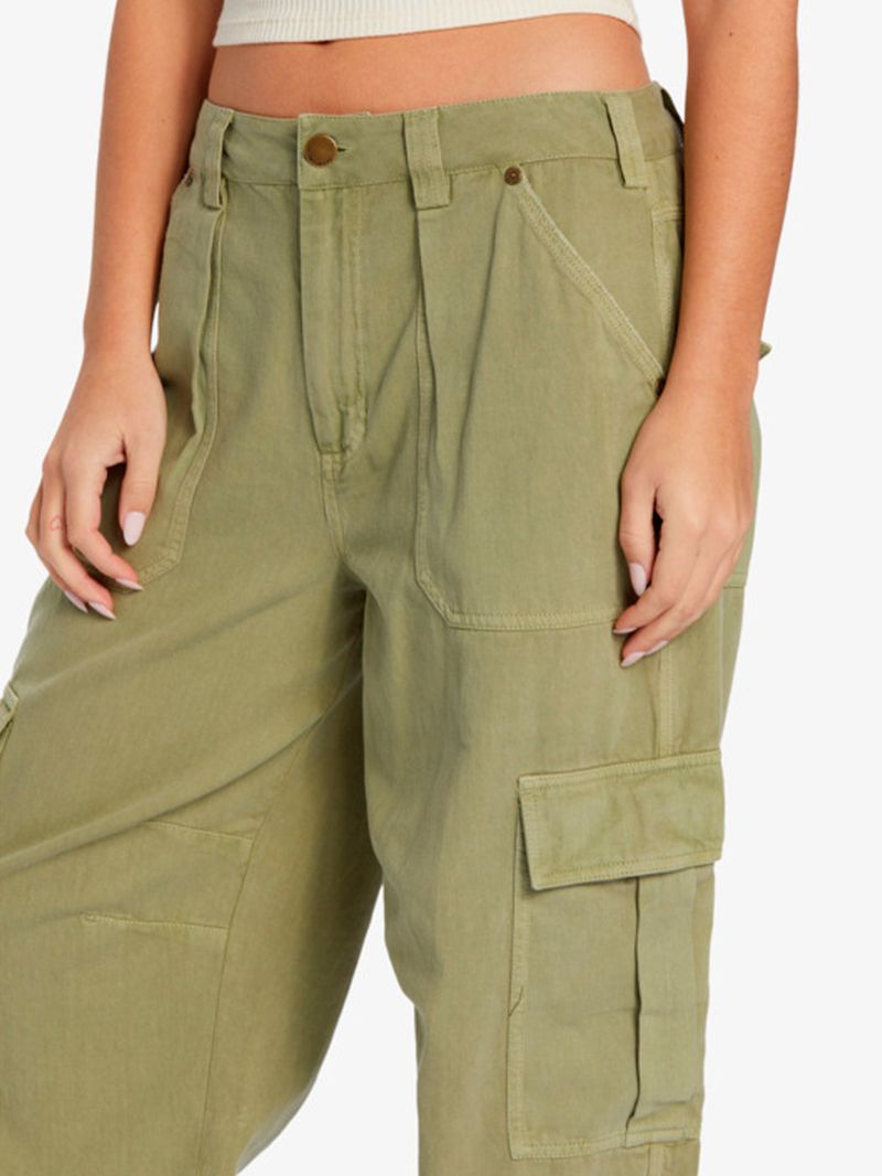 Pantalon-Cargo-Mujer-Walk-Along-Verde-Billabong