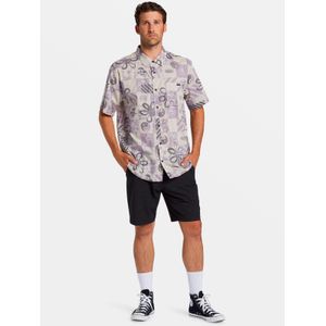 Camisa Manga Corta Hombre Double Vision Purple Flowers Billabong
