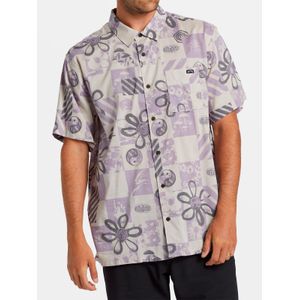 Camisa Manga Corta Hombre Double Vision Purple Flowers Billabong