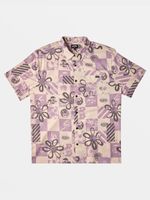 Camisa Manga Corta Hombre Double Vision Purple Flowers Billabong