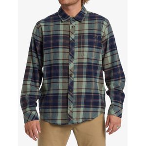 Camisa Franela Manga Larga Hombre Coastline Verde Billabong