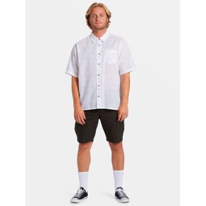 Camisa Manga Corta Hombre Script Print Blanca Billabong