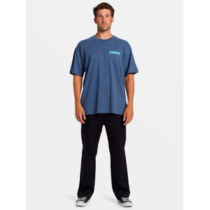 Polera Manga Corta Hombre Nightmare Azul Billabong