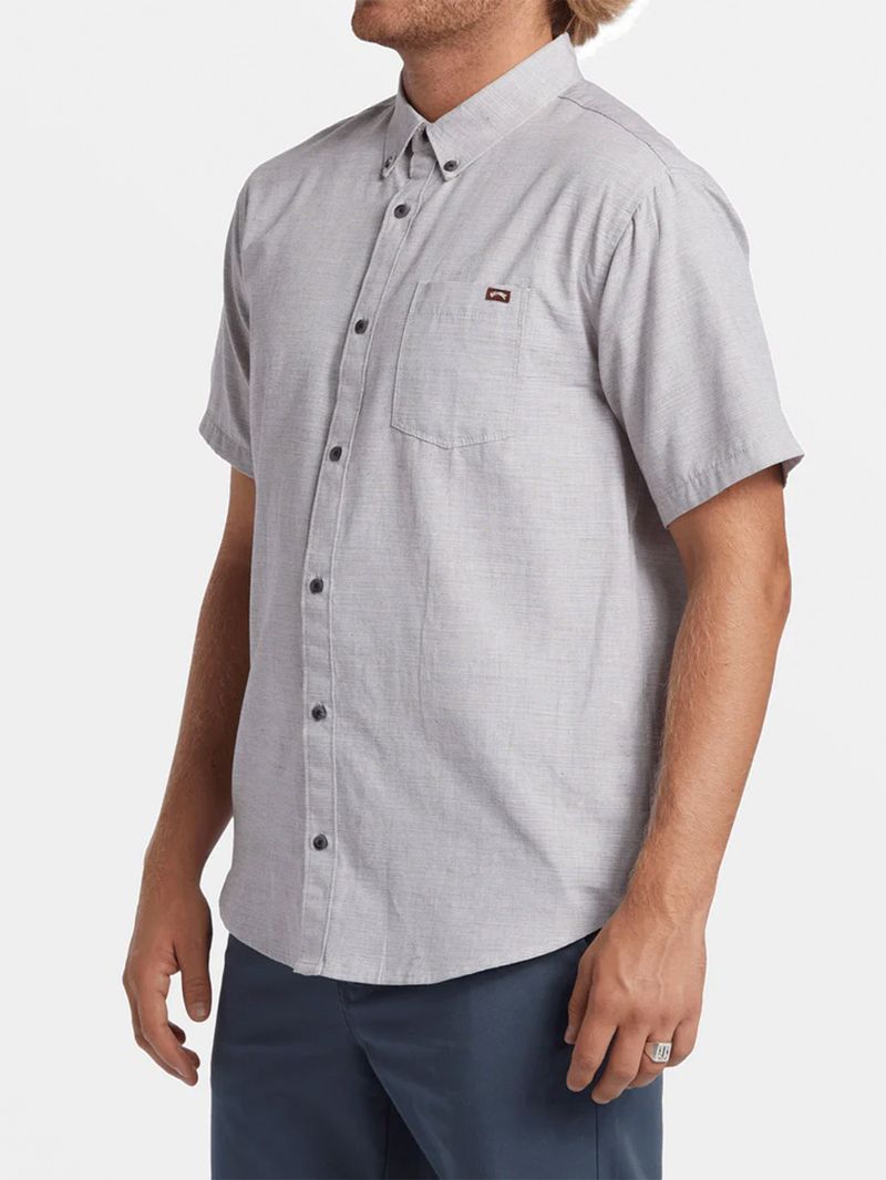 Camisa Manga Corta Hombre All Day Gris Billabong