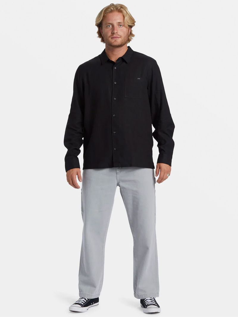 Camisa Manga Larga Hombre Ricardo Negra Billabong