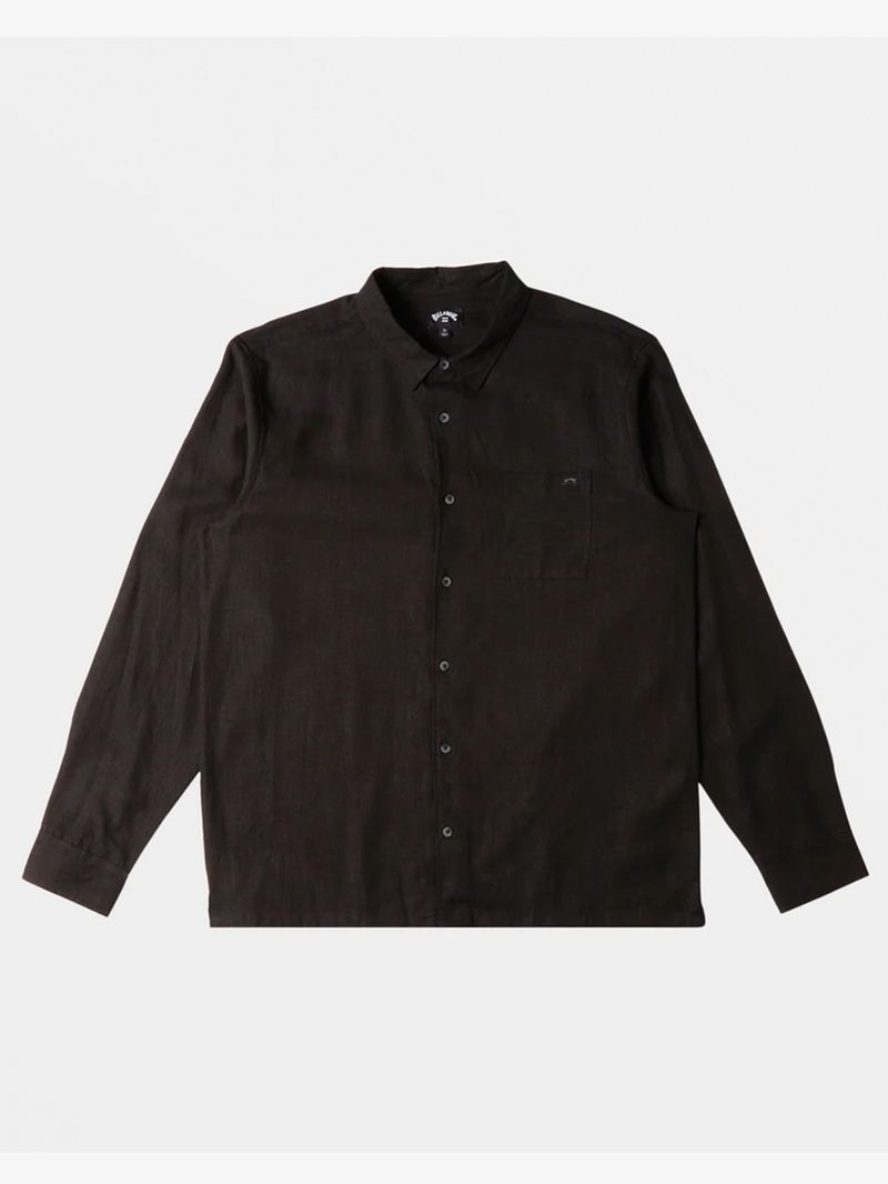 Camisa Manga Larga Hombre Ricardo Negra Billabong
