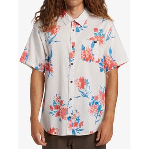 Camisa Manga Corta Hombre Sundays Flower Blanca Billabong