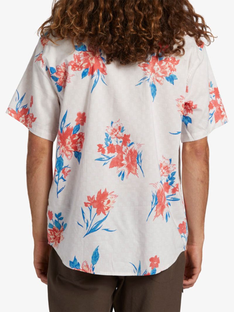 Camisa-Manga-Corta-Hombre-Sundays-Flower-Blanca-Billabong