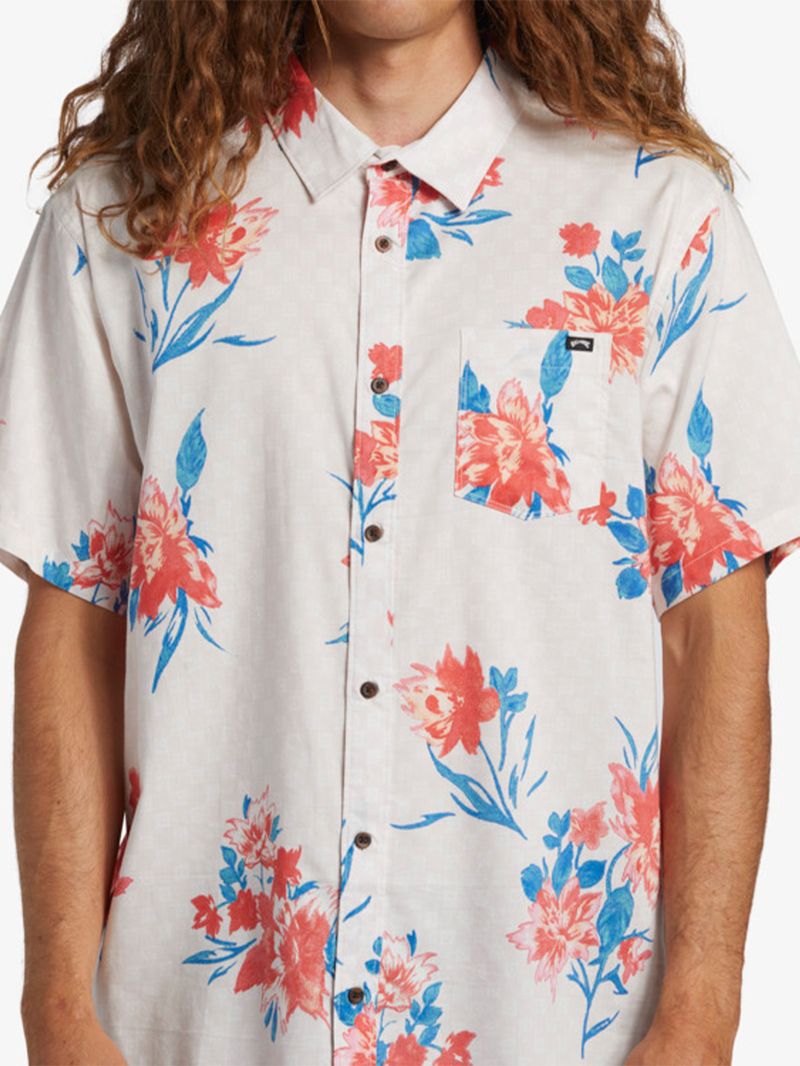 Camisa-Manga-Corta-Hombre-Sundays-Flower-Blanca-Billabong