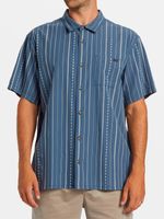 Camisa-Manga-Corta-Hombre-Sundays-Jacquard-Azul-Billabong