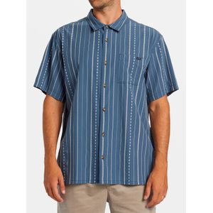 Camisa Manga Corta Hombre Sundays Jacquard Azul Billabong