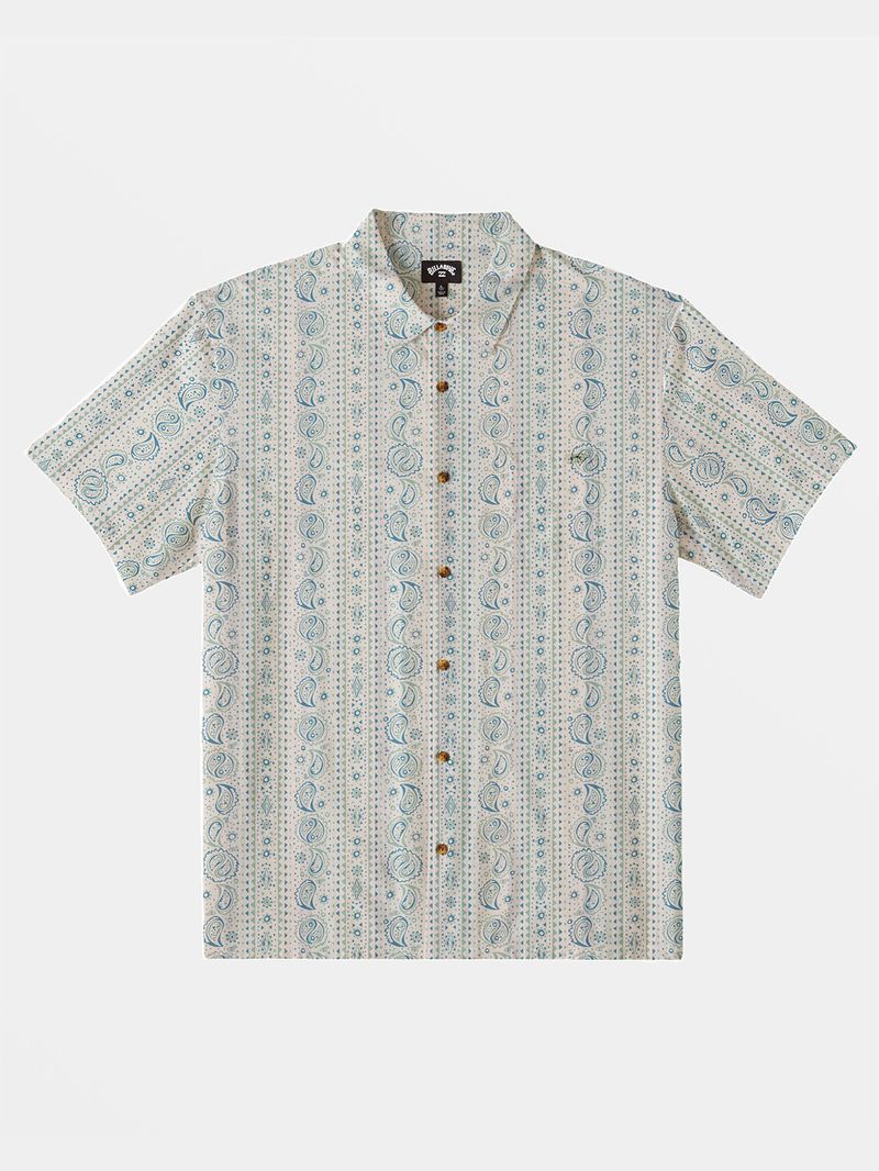 Camisa-Manga-Corta-Hombre-Sundays-Jacquard-Crema-Billabong