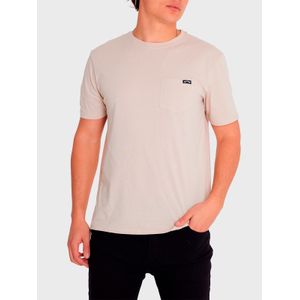 Polera Manga Corta Hombre Essential Pocket Gris Billabong