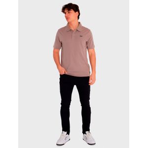 Polera Polo Manga Corta Hombre Classic Café Billabong