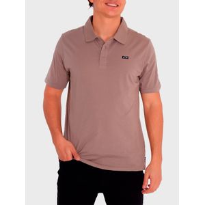Polera Polo Manga Corta Hombre Classic Café Billabong