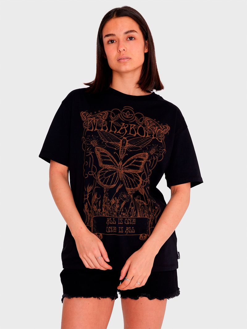 Polera-Mujer-Boyfriend-Butterfly-Negra-Billabong
