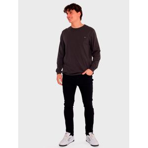 Polera Manga Larga Hombre Essential Pocket Gris Billabong