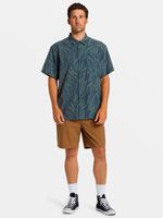 Camisa-Manga-Corta-Hombre-Surftrek-Azul-Billabong