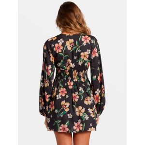 VESTIDO NIGHT BLOOM MINI NEGRO BILLABONG
