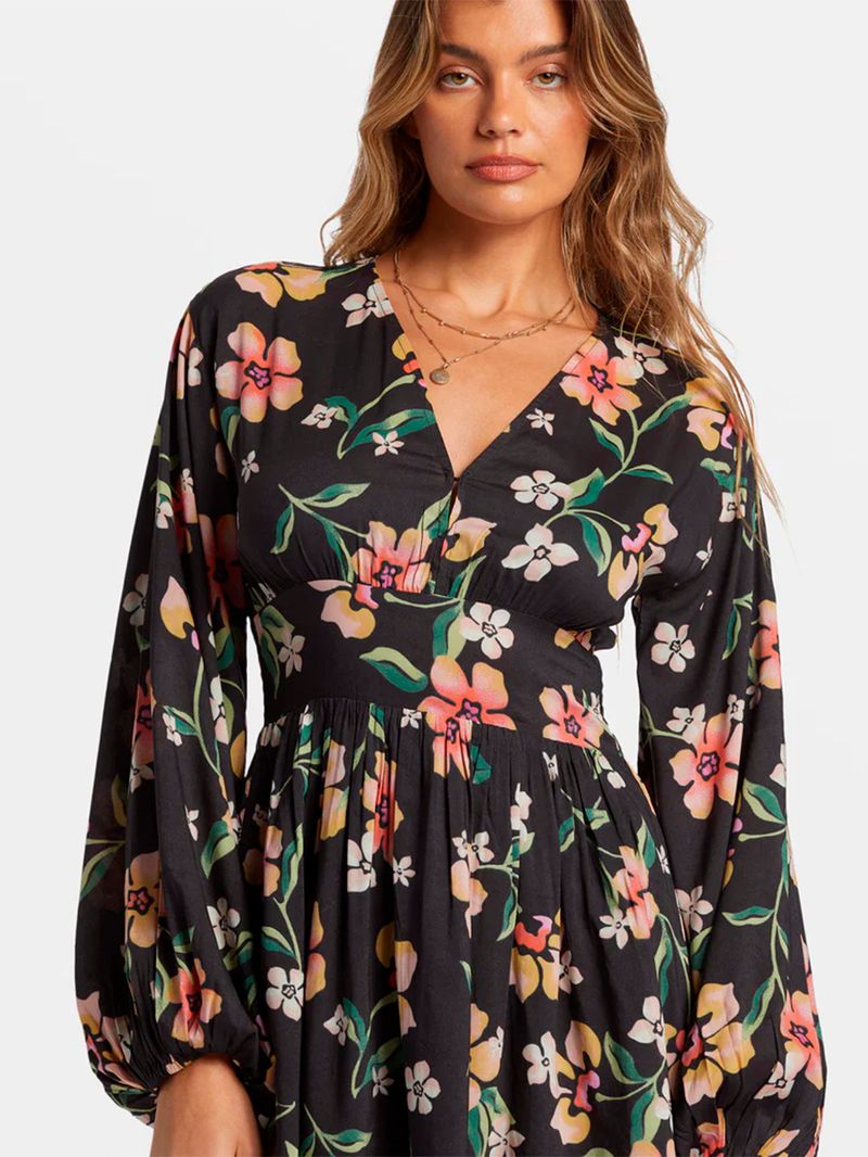 Vestido-Night-bloom-mini-Negro-Billabong