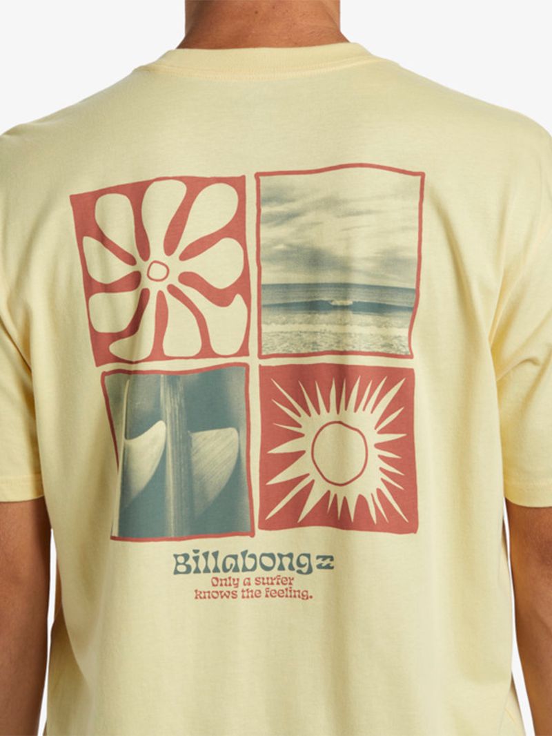 Polera-Hombre-Twin-fins-Amarillo-Billabong