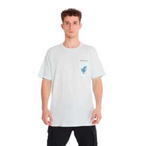 POLERA HOMBRE FUNGHI POCKET CELESTE BILLABONG