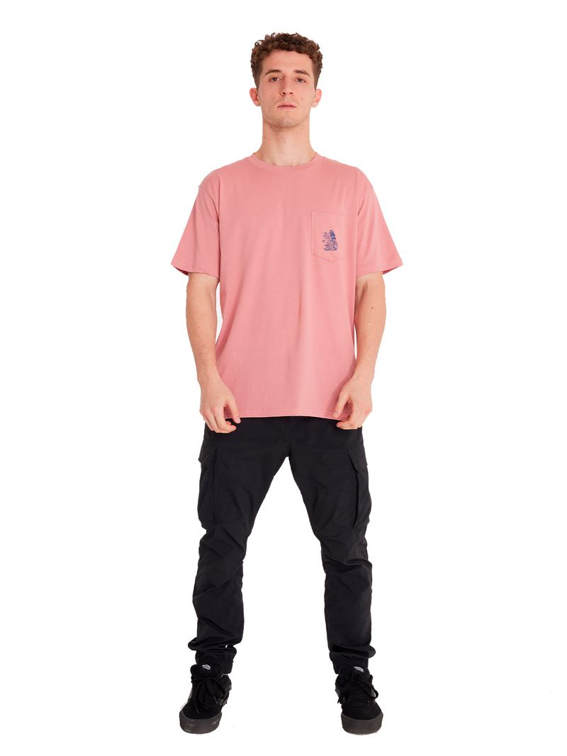 POLERA HOMBRE TROPICALES ROSADO BILLABONG