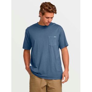 Polera Manga Corta Hombre Essential Premium Azul Billabong