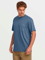 Polera Manga Corta Hombre Essential Premium Azul Billabong