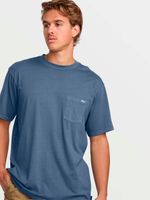 Polera Manga Corta Hombre Essential Premium Azul Billabong